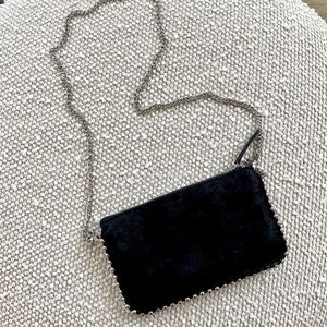 Crossbody Black and Silver Bag